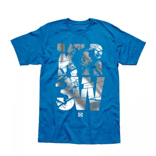 KR3W SHATTER T-SHIRT IN ROYAL