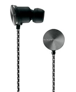 NIXON WIRE 8MM HEADPHONES IN GUNMETAL