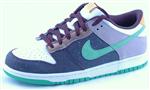 NIKE 6.0 DUNK LOW SHOE IN WHITE, HYPE VERDE, AND DARK CINDER