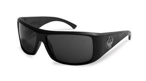 DRAGON CALACA SUNGLASSES WITH JET MATTE FRAMES AND A GREY LENS