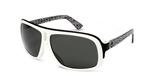 DRAGON GG SUNGLASSES WITH WHITE HEX FRAMES AND A GREY LENS