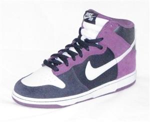 NIKE DUNK HIGH PRO SB SHOE IN DARK OBSIDIAN AND METALIC PLATINUM