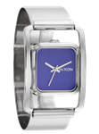 NIXON WOMEN'S DYNASTY WATCH IN SILVER AND PURPLE