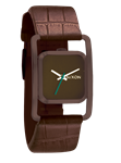 NIXON WOMEN'S DYNASTY LEATHER WATCH IN ALL BROWN