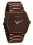 NIXON MAYOR WATCH IN ALL BROWN AND SILVER