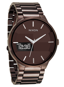 NIXON SPENCER WATCH IN ALL BROWN AND SILVER