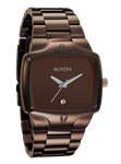 NIXON PLAYER WATCH IN ALL BROWN AND SILVER