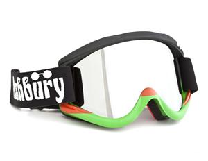 ASHBURY KALIEDOSCOPE SNOW GOGGLES IN STRIPE BLACK, RED, AND GREEN (BONUS LENS INCLUDED)