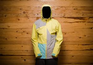 BOND REGION SHELL JACKET IN CELERY