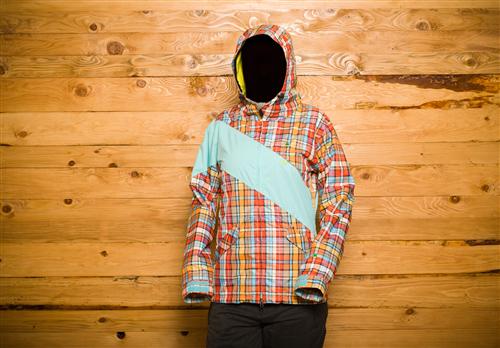 BOND WOMENS SOCIAL 10K SHELL JACKET IN MOD PLAID