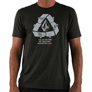 VOLCOM RESKATE V.CO LOGICAL T-SHIRT IN VINTAGE BLACK