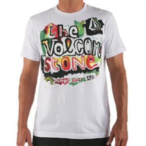 VOLCOM PAINT SLIM T-SHIRT IN WHITE