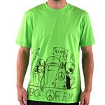VOLCOM ASH FA SLIM T-SHIRT IN ELECTRIC GREEN