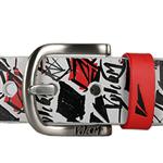 VOLCOM MARK STONE PVC BELT IN WHITE