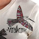 VOLCOM WOMENS MIKE KERSHNAR ORGANIC T-SHIRT IN NUDE
