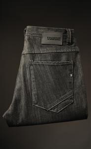 COMUNE LENOCE DENIM PANTS IN THE BLACK SILICONE WASH