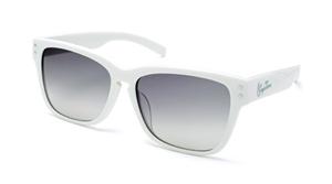 IS EYEWEAR MONT ROYAL SUNGLASSES WITH WHITE FRAMES AND A SMOKE LENS
