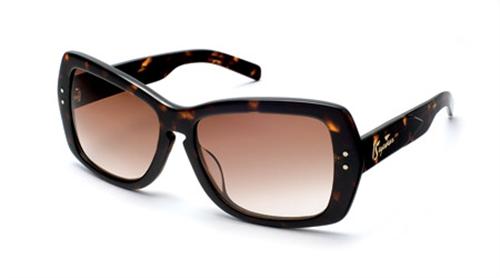 IS EYEWEAR PLATEAU SUNGLASSES WITH TORTOISE FRAMES AND A BRONZE GRADIENT LENS