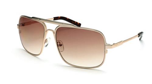 IS EYEWEAR PARKDALE SUNGLASSES WITH GOLD FRAMES AND A BRONZE LENS