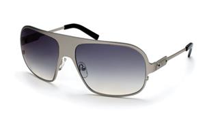 IS EYEWEAR ANNEX SUNGLASSES WITH SILVER FRAMES AND A SMOKE GRADIENT LENS