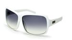 IS EYEWEAR KITSILANO SUNGLASSES WITH WHITE FRAMES AND A NAVY GRADIENT LENS
