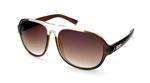 IS EYEWEAR MARNIER SUNGLASSES WITH BROWN AND CLEAR FRAMES AND A BRONZE GRADIENT LENS