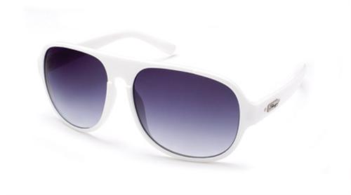 IS EYEWEAR MARNIER SUNGLASSES WITH WHITE FRAMES AND A NAVY GRADIENT LENS