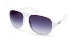 IS EYEWEAR MARNIER SUNGLASSES WITH WHITE FRAMES AND A NAVY GRADIENT LENS