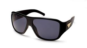 IS EYEWEAR KETEL SUNGLASSES WITH BLACK FRAMES AND A SMOKE LENS
