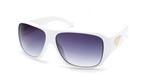 IS EYEWEAR KETEL SUNGLASSES WITH WHITE FRAMES AND A SMOKE LENS