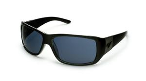 IS EYEWEAR PATRONE SUNGLASSES WITH BLACK FRAMES AND AN ISP SMOKE POLARIZED LENS