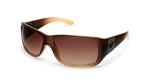 IS EYEWEAR PATRONE SUNGLASSES WITH BROWN FADE FRAMES AND A BRONZE GRADIENT LENS