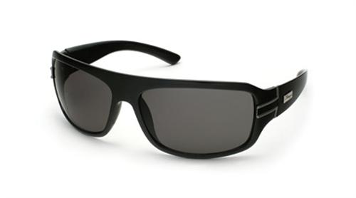 IS EYEWEAR BAILEY SUNGLASSES WITH BLACK FRAMES AND A SMOKE LENS