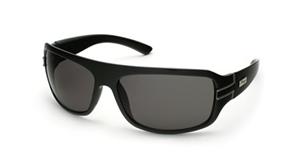 IS EYEWEAR BAILEY SUNGLASSES WITH BLACK FRAMES AND A SMOKE LENS