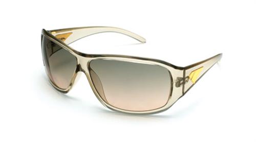 IS EYEWEAR STOLI SUNGLASSES WITH CRYSTAL LIGHT GOLD FRAMES AND A G15 BRONZE GRADIENT LENS