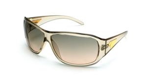IS EYEWEAR STOLI SUNGLASSES WITH CRYSTAL LIGHT GOLD FRAMES AND A G15 BRONZE GRADIENT LENS