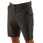 VOLCOM FOUR OH ONE KAY PLAID SHORT IN VINTAGE BLACK (VBK)