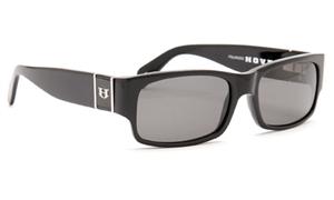 HOVEN ROADSTER SUNGLASSES WITH BLACK GLOSS FRAMES AND A GREY LENS