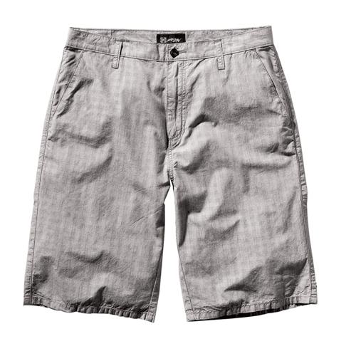 KR3W CHEX SHORT IN CHARCOAL GREY