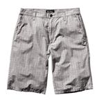 KR3W CHEX SHORT IN CHARCOAL GREY