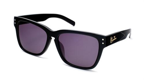IS DESIGN EYEWEAR MONT ROYAL SUNGLASSES WITH BLACK FRAMES AND A SMOKE LENS