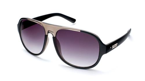 IS DESIGN EYEWEAR MARNIER SUNGLASSES WITH BLACK CLEAR FRAMES AND A SMOKE GRADIENT LENS