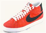 NIKE SB BLAZER PREMIUM SHOE IN SPORT RED AND BLACK