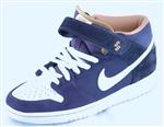 NIKE SB DUNK MID PRO SHOE IN ABYSS AND WHITE