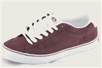 VANS J-LAY SHOES IN BURGUNDY AND WHITE