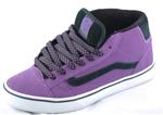 VANS NO SKOOL TRE SHOES IN DARK PURPLE AND NEON GREEN