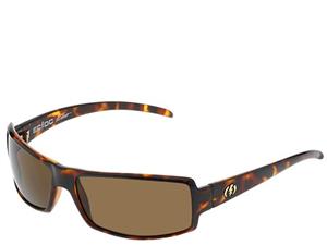 ELECTRIC EC/DC SUNGLASSES WITH TORTOISE SHELL FRAMES AND A POLARIZED BRONZE LENS