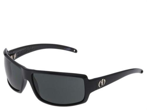 ELECTRIC EC/DC XL SUNGLASSES WITH GLOSS BLACK FRAMES AND A POLARIZED GREY LENS