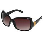 ELECTRIC VELVETEEN SUNGLASSES WITH GLOSS BLACK FRAMES AND A BROWN GRADIENT LENS
