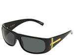 ELECTRIC G-SIX SUNGLASSES WITH BLACK TWEED FRAMES AND A GREY LENS